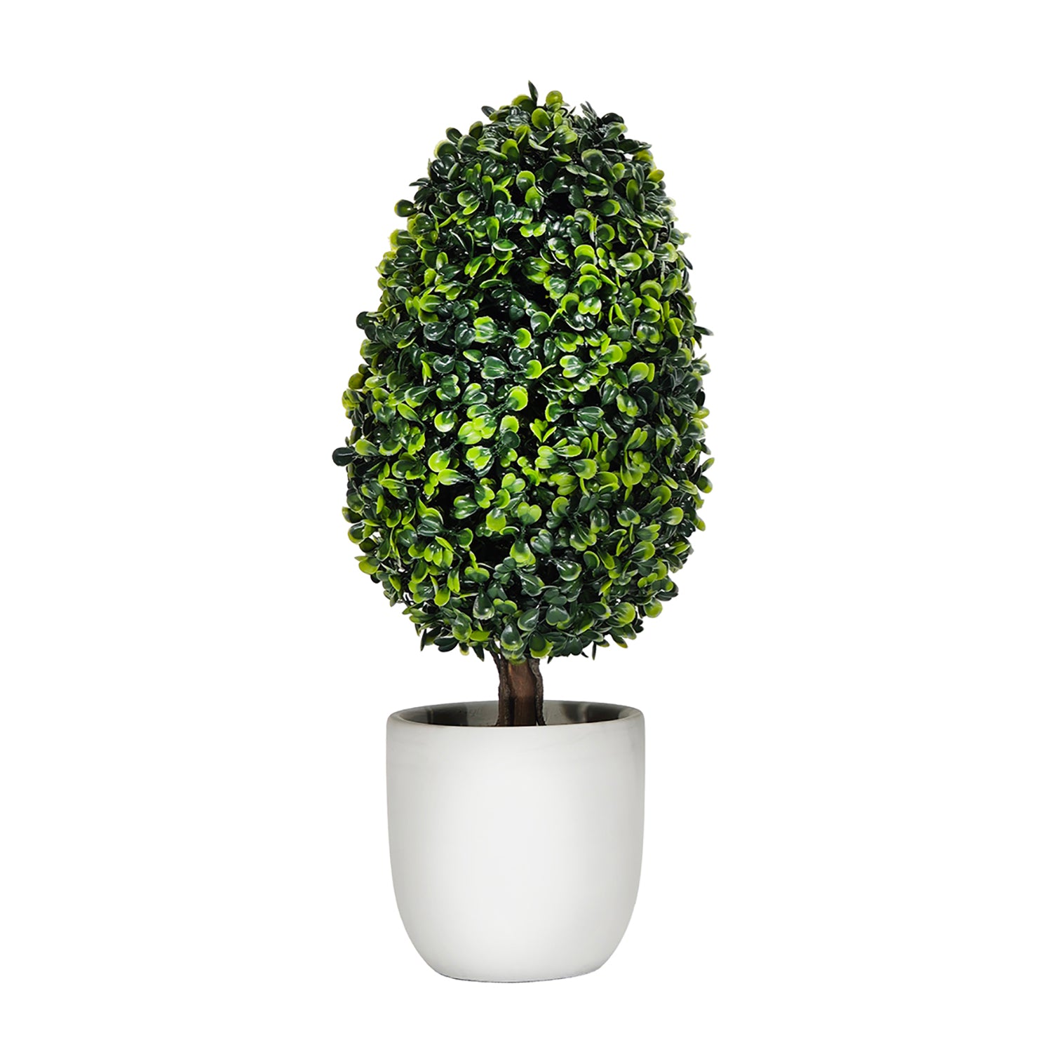 VESTIAMO CASA - Pianta artificiale Bosso in vaso h38 cm diametro 11,5 cm